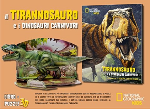 tirannosauro e i dinosauri carnivori dinosauri 3d ediz illustrata con puzzle