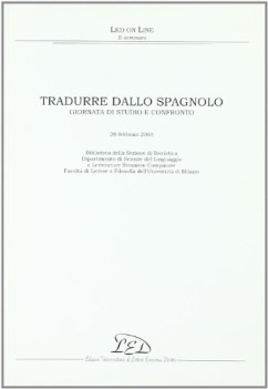 tradurre dallo spagnolo giornata di studio e confronto 28 febbraio 2003