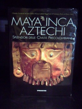 Maya inca aztechi. Volume rilegato grande formato fotografico a colori