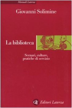 biblioteca scenari culture pratiche di servizio