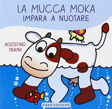 mucca moka impara a nuotare