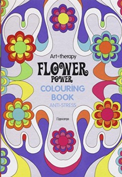 art therapy flower power colouring book