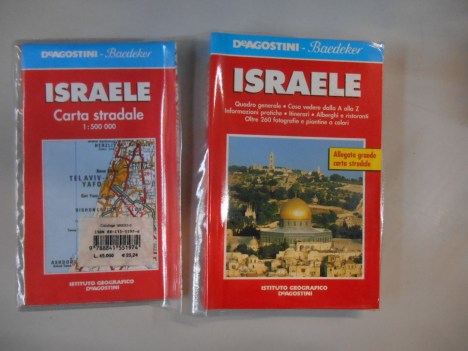 israele guida con carta stradale baedeker