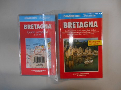 bretagna guida con carta stradale baedeker