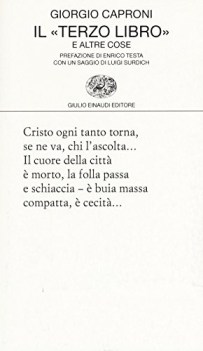 terzo libro e altre cose collezione di poesia vol 434