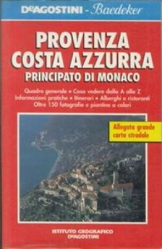 provenza costa azzurra principato di monaco guida con carta stradale baedeker