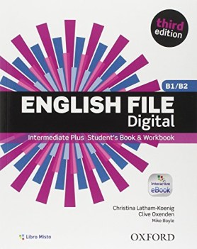 english file digital interm. plus with key +eb