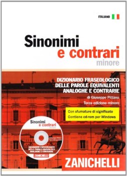 dizionario sinonimi e contrari minore