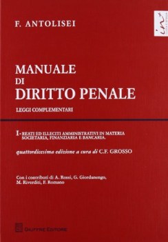 manuale di diritto penale  leggi complementari 1