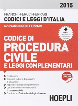 codice di procedura civile e leggi 2015 diritto,economia,finanze