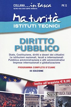 MATURIT ISTITUTI TECNICI. DIRITTO PUBBLICO