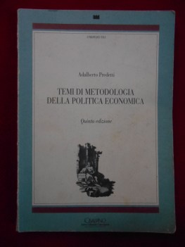 temi di metodologia della polica economica italiana 5 edizione