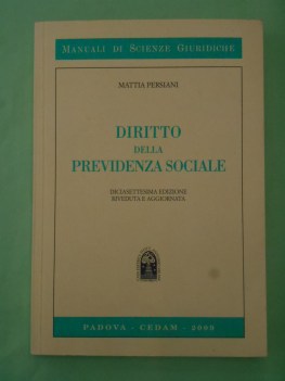 diritto della previdenza sociale