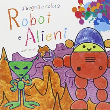 robot e alieni disegna e colora fc