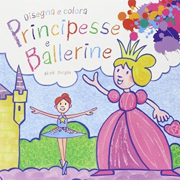 disegna e colora principesse e ballerine