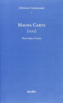 magna carta (1215) teso latino a fronte