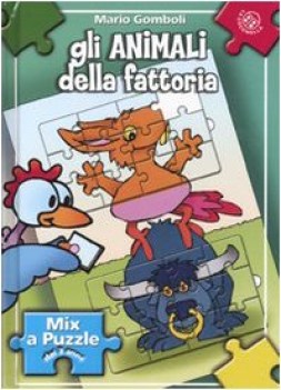 animali della fattoria mix a puzzle