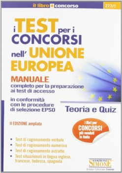 Test per i concorsi nell\'Unione Europea - Teoria e Quiz