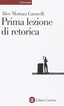 prima lezione di retorica