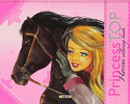 princess top horses coloring book