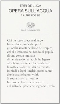 opera sull\'acqua e altre poesie