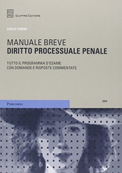 manuale breve diritto processuale penale