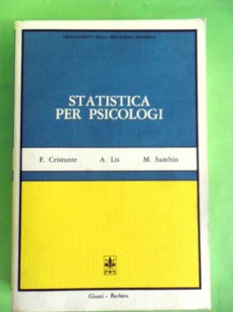 statistica per psicologi