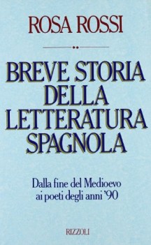 breve storia della letteratura spagnola