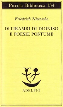 ditirambi di dioniso e poesie postume