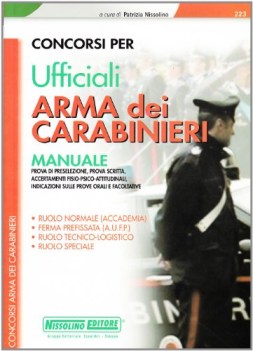 concorsi per ufficiali arma dei carabinieri manuale