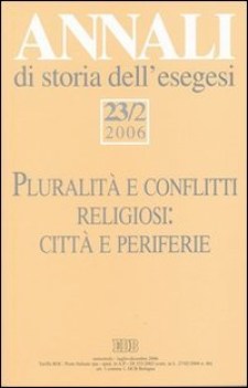 annali di storia dell\'esegesi 23 / 2