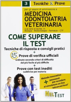 come superare il test medicina odontoiatria veterinaria