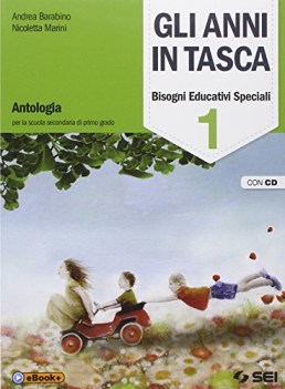 anni in tasca, bes 1 +cd +eb italiano, antologia media