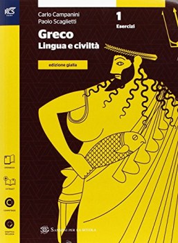 greco lingua e civilta gialla,es.1+rocci greco, gramm.e esercizi