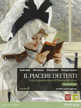 piacere dei testi 4 +mylab +eb italiano, letteratura