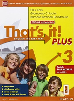 that\'s it!, plus mylab 3 +eb (2t) inglese, grammatica