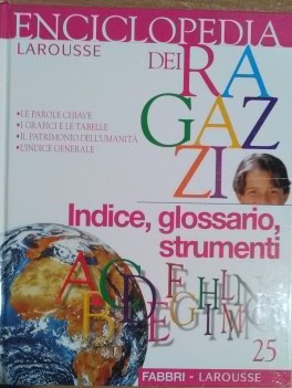 enciclopedia dei ragazzi n.25 indice glossario strumenti