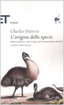 origine della specie abbozzo del 1842 lettere 1844-1858 comunicazione del 1958