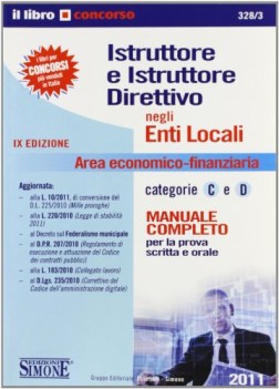 istruttore e istruttore direttivo negli enti locali area economico finanziaria