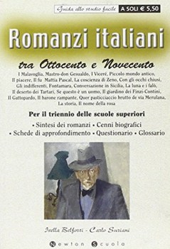 romanzi italiani tra ottocento e novecento