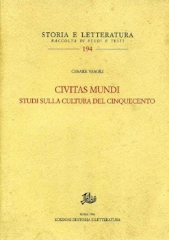 CIVITAS MUNDI STUDI SULLA CULTURA DEL CINQUECENTO