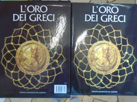 oro dei greci. rilegato fotografico grande formato