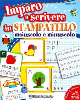 imparo a scrivere in stampatello maiuscolo e minuscolo