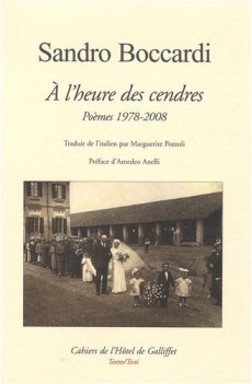 a l\'heure des cendres poemes 1978-2008