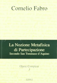 nozione metafisica di partecipazione secondo san tommaso d\'aquino