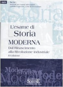 esame di storia moderna