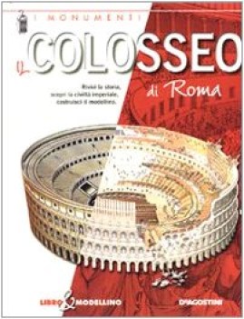 colosseo di roma (libro e modellino)