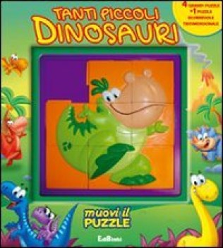 tanti piccoli dinosauri. muovi il puzzle