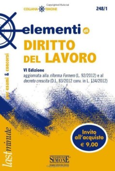 elementi di diritto del lavoro (248/1)