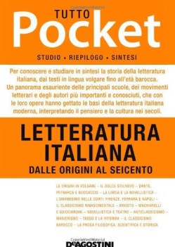 letteratura italiana dalle origini al seicento